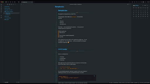 Bossidian Obsidian theme screenshot
