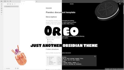 Oreo Obsidian theme screenshot