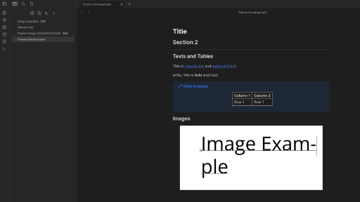 Refined Default Obsidian theme screenshot