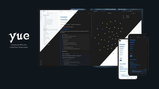 Yue Obsidian theme screenshot