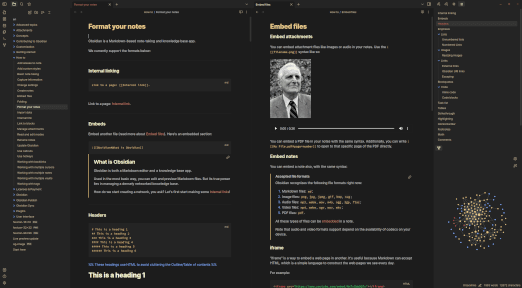 Wombat Obsidian theme screenshot