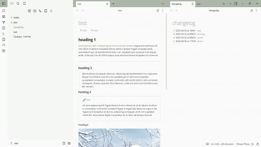 dashboard Obsidian theme screenshot