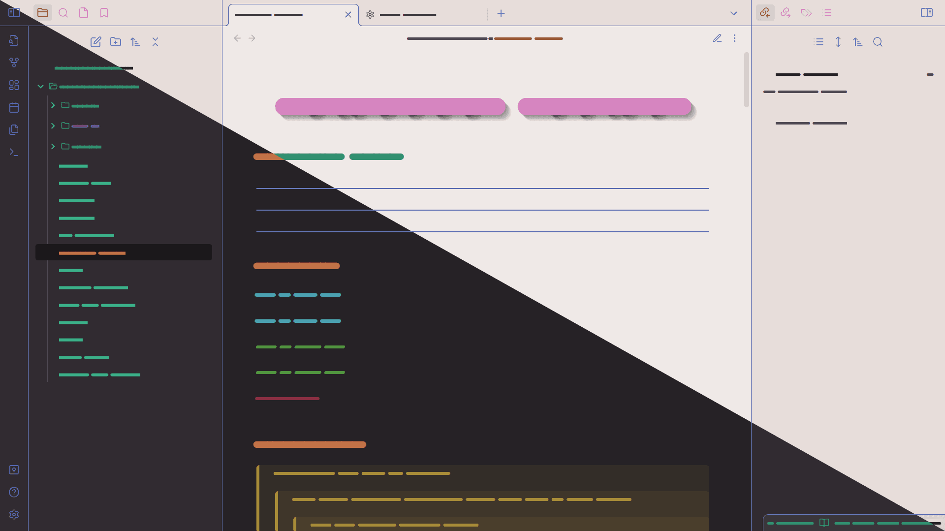 sQdthOne Obsidian theme screenshot