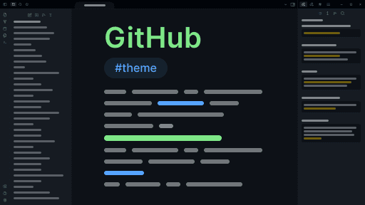 GitHub Theme Obsidian theme screenshot