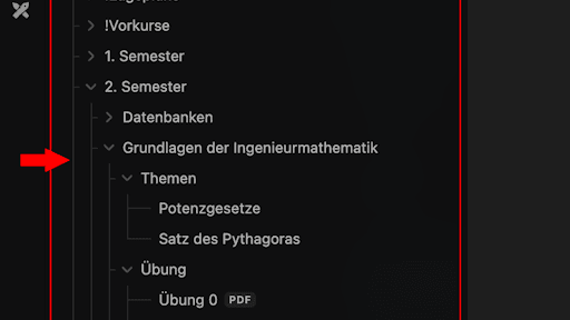 Enhanced file explorer tree Obsidian theme screenshot