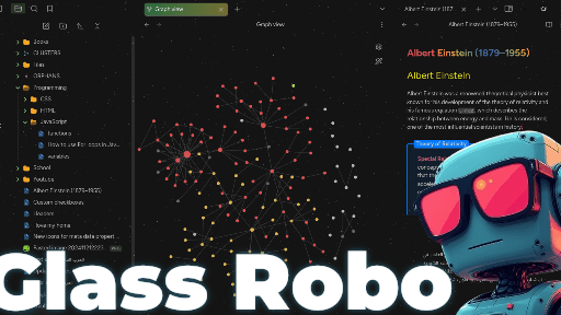 Glass Robo Obsidian theme screenshot