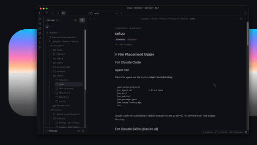 Sequoia Obsidian theme screenshot