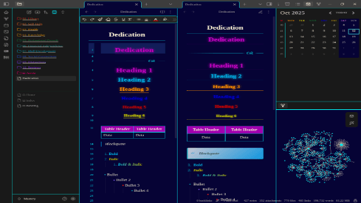 Dedication Obsidian theme screenshot