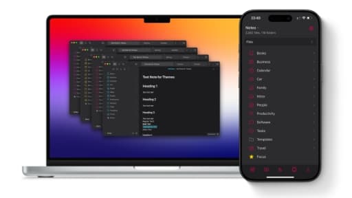 Pomme Notes Obsidian theme screenshot