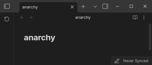 Anarchy Obsidian theme screenshot