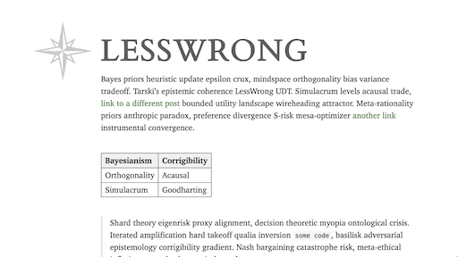 LessWrong Obsidian theme screenshot