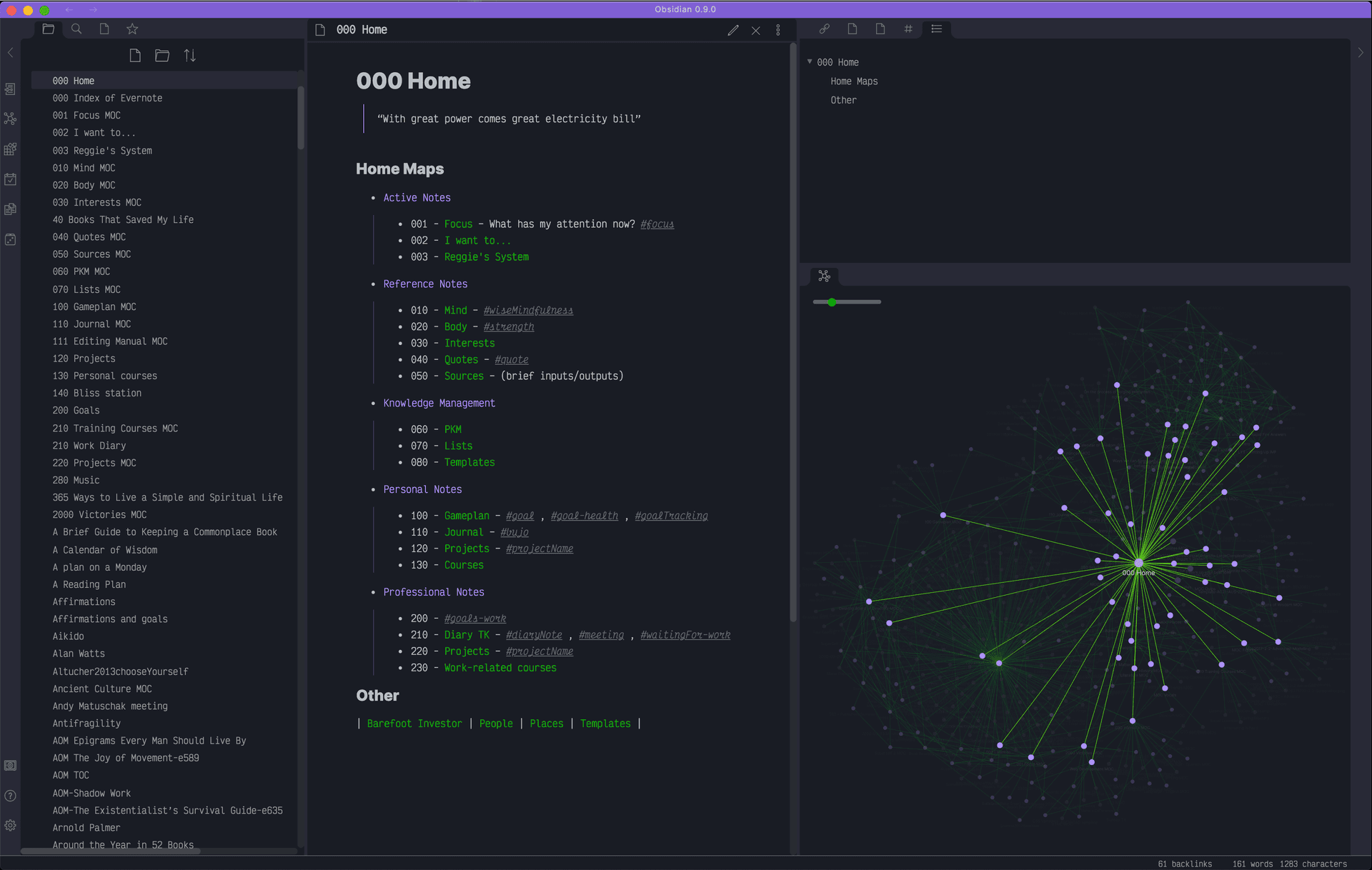 Hulk Obsidian theme screenshot