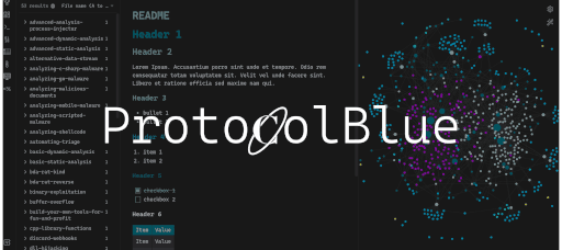 ProtocolBlue Obsidian theme screenshot
