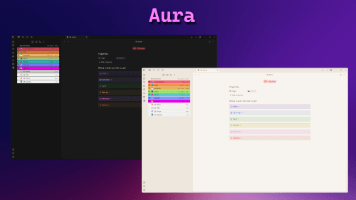 Aura Obsidian theme screenshot