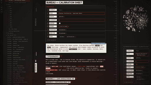 Bureau Obsidian theme screenshot