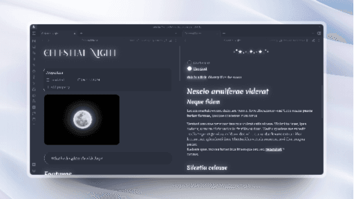 Celestial Night Obsidian theme screenshot