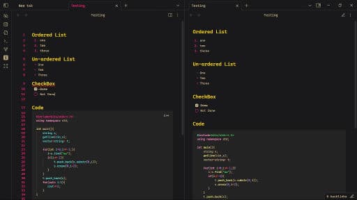 Minimal-Dark-Coder Obsidian theme screenshot